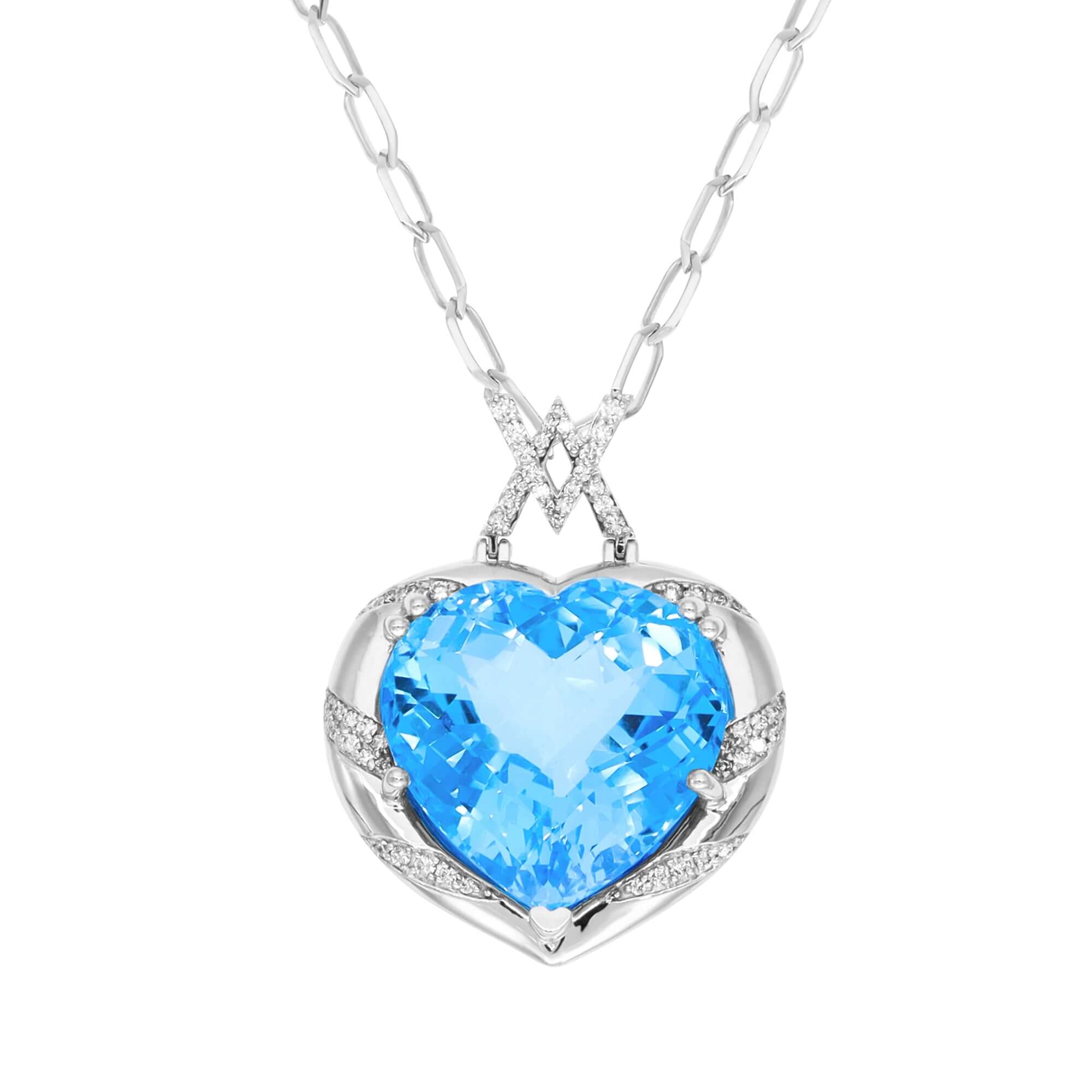 Azure Heart - 60 Ct Blue Topaz